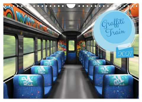 Graffiti Train (Wandkalender 2027 DIN A4 quer), CALVENDO Monatskalender