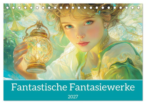 Fantastische Fantasiewerke (Tischkalender 2027 DIN A5 quer), CALVENDO Monatskalender