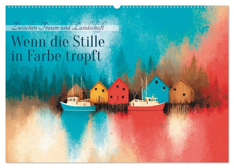 Wenn die Stille in Farbe tropft (Wandkalender 2026 DIN A2 quer), CALVENDO Monatskalender