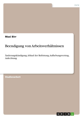 Beendigung von Arbeitsverhältnissen