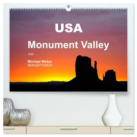 USA - Monument Valley (hochwertiger Premium Wandkalender 2026 DIN A2 quer), Kunstdruck in Hochglanz