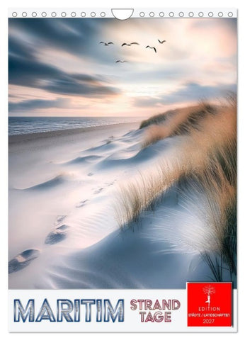 Maritim - Strandtage (Wandkalender 2027 DIN A4 hoch), CALVENDO Monatskalender