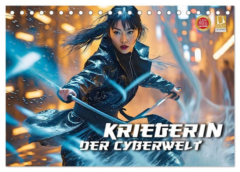 Kriegerin der Cyberwelt (Tischkalender 2026 DIN A5 quer), CALVENDO Monatskalender