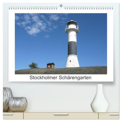 Stockholmer Schärengarten (hochwertiger Premium Wandkalender 2027 DIN A2 quer), Kunstdruck in Hochglanz