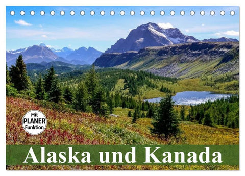 Alaska und Kanada (Tischkalender 2027 DIN A5 quer), CALVENDO Monatskalender