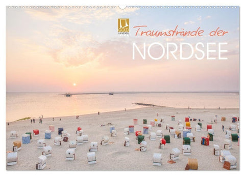 Traumstrände der Nordsee (Wandkalender 2027 DIN A2 quer), CALVENDO Monatskalender