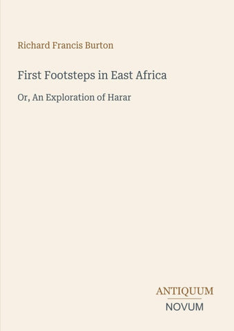 First Footsteps in East Africa
