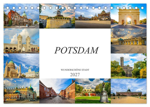 Potsdam Wunderschöne Stadt (Tischkalender 2027 DIN A5 quer), CALVENDO Monatskalender