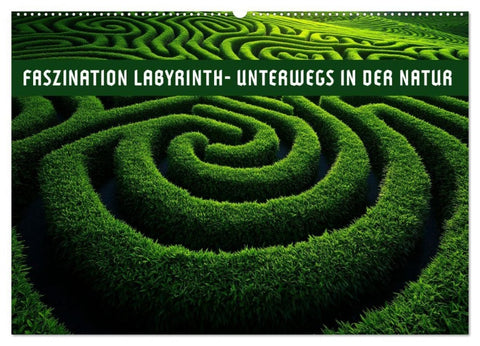 Faszination LABYRINTH - unterwegs in der Natur (Wandkalender 2027 DIN A2 quer), CALVENDO Monatskalender