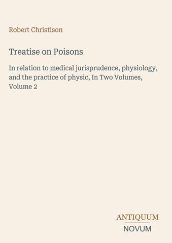 Treatise on Poisons