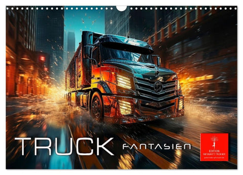 Truck Fantasien (Wandkalender 2026 DIN A3 quer), CALVENDO Monatskalender