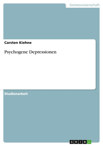 Psychogene Depressionen