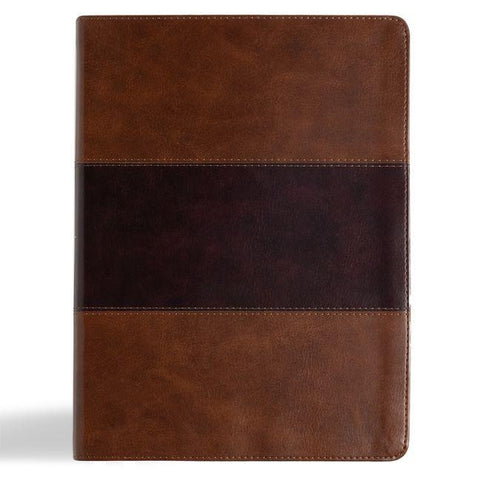 KJV Study Bible, Large Print Edition, Saddle Brown Leathertouch