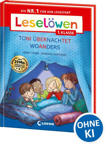 Leselöwen 1. Klasse - Toni übernachtet woanders (Großbuchstabenausgabe)