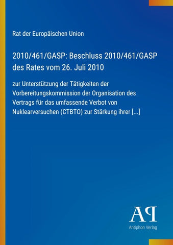2010/461/GASP: Beschluss 2010/461/GASP des Rates vom 26. Juli 2010