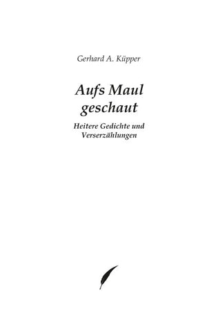 Aufs Maul geschaut