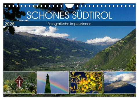 Schönes Südtirol (Wandkalender 2026 DIN A4 quer), CALVENDO Monatskalender