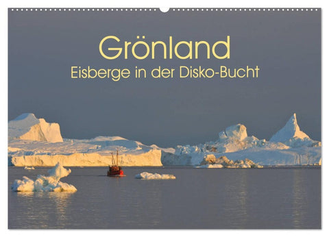 Grönland: Eisberge in der Disko Bucht (Wandkalender 2026 DIN A2 quer), CALVENDO Monatskalender