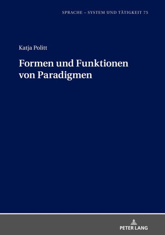 Formen und Funktionen von Paradigmen