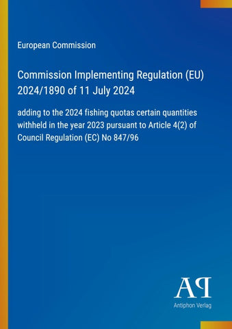 Commission Implementing Regulation (EU) 2024/1890 of 11 July 2024