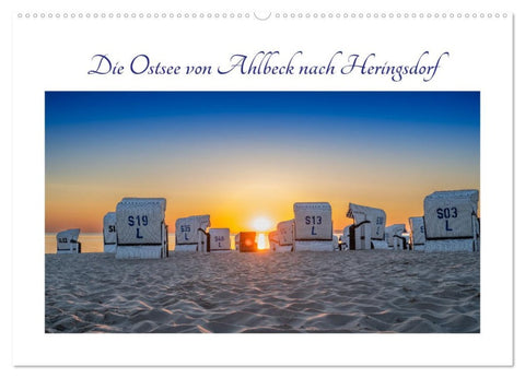 Die Ostsee von Ahlbeck nach Heringsdorf (Wandkalender 2026 DIN A2 quer), CALVENDO Monatskalender