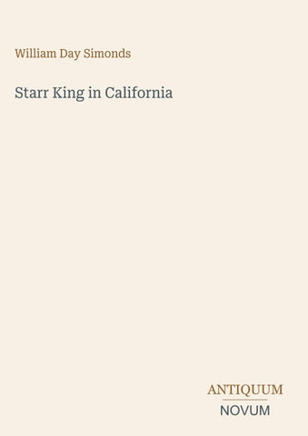 Starr King in California