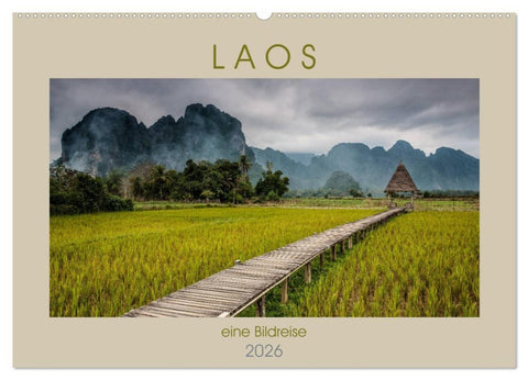 Laos - eine Bildreise (Wandkalender 2026 DIN A2 quer), CALVENDO Monatskalender