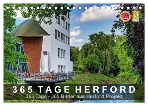 365 Tage Herford (Tischkalender 2027 DIN A5 quer), CALVENDO Monatskalender