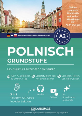 Polnisch lernen A2 Grundstufe. Ein Kurs für Erwachsene mit audio