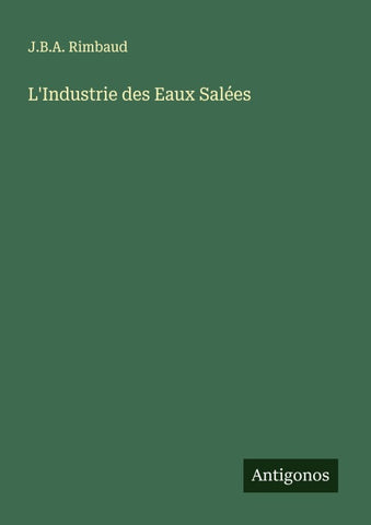 L'Industrie des Eaux Salées