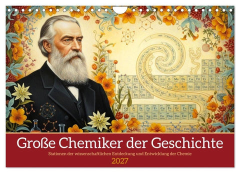 Große Chemiker der Geschichte (Wandkalender 2027 DIN A4 quer), CALVENDO Monatskalender