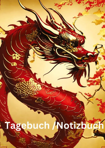 Tagebuch /Notizbuch  Chinesische Tierkreis Drache