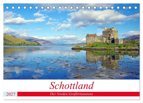 Schottland - Der Norden Großbritanniens (Tischkalender 2027 DIN A5 quer), CALVENDO Monatskalender