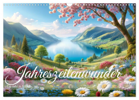 Jahreszeitenwunder: Ein Jahr in Bildern (Wandkalender 2027 DIN A3 quer), CALVENDO Monatskalender