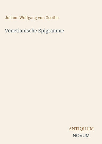 Venetianische Epigramme