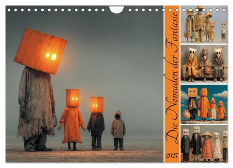 Die Nomaden der Fantasie (Wandkalender 2027 DIN A4 quer), CALVENDO Monatskalender