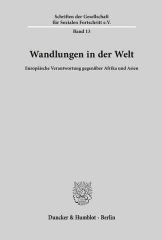 Wandlungen in der Welt.