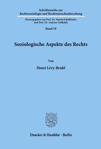 Soziologische Aspekte des Rechts.