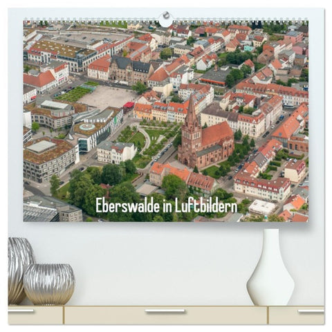 Eberswalde in Luftbildern (hochwertiger Premium Wandkalender 2026 DIN A2 quer), Kunstdruck in Hochglanz