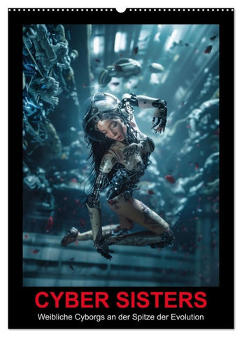 CYBER SISTERS (Wandkalender 2027 DIN A2 hoch), CALVENDO Monatskalender