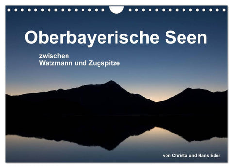 Oberbayerische Seen (Wandkalender 2026 DIN A4 quer), CALVENDO Monatskalender