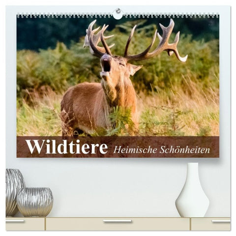 Wildtiere. Heimische Schönheiten (hochwertiger Premium Wandkalender 2027 DIN A2 quer), Kunstdruck in Hochglanz