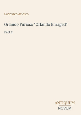 Orlando Furioso "Orlando Enraged"