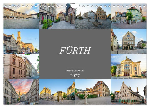 Fürth Impressionen (Wandkalender 2027 DIN A4 quer), CALVENDO Monatskalender