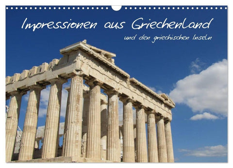 Impressionen aus Griechenland (Wandkalender 2027 DIN A3 quer), CALVENDO Monatskalender