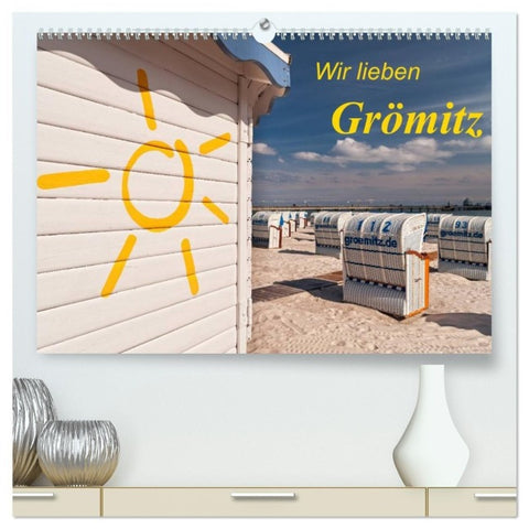 Wir lieben Grömitz (hochwertiger Premium Wandkalender 2027 DIN A2 quer), Kunstdruck in Hochglanz