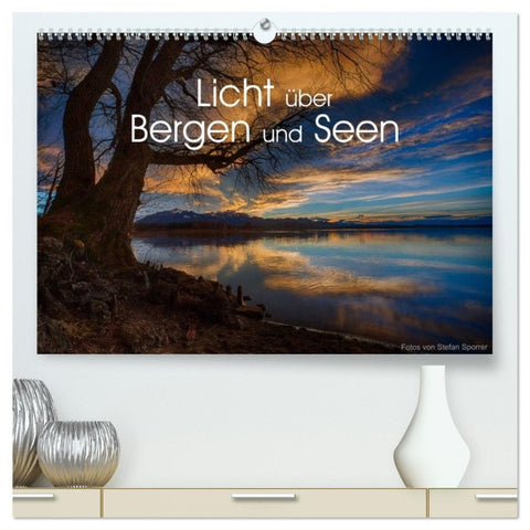 Licht über Bergen und Seen (hochwertiger Premium Wandkalender 2026 DIN A2 quer), Kunstdruck in Hochglanz
