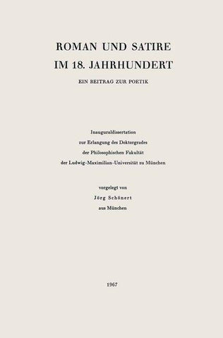 Roman und Satire im 18.Jahrhundert