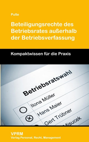 Beteiligungsrechte des Betriebsrates außerhalb der Betriebsverfassung