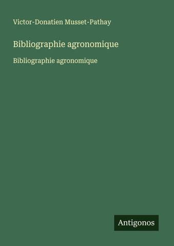 Bibliographie agronomique